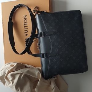 SOLD!!! Louis Vuitton Monogram Eclipse Briefcase Explorer Bag
